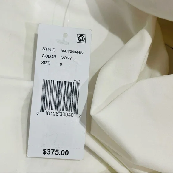 Mestiza New York Alba Cotton Sateen Strapless Flower Mini A-Line Dress SZ 8 NWT - Picture 13 of 16